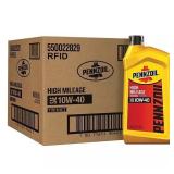 6pk Pennzoil High Mileage 10W-40 Motor Oil 1qt Ea