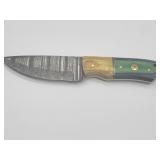 8in Knife with Full Tang & Leather Sheath
