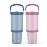 2pk Ello Oasis Go Stainless Tumbler, 30oz
