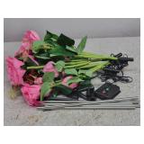 Solar LED Flower Garden Set