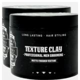 2pk Dominic's Texture Clay Prol Strong Hold Matte