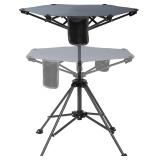 Patio High Bar Table, Adjustable Folding Pub