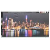 New York City Skyline Canvas 20x40in