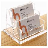 2 Slot/Tier Business Card Holder 4.8x3.5x3.4in