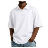 3pc Polo Shirts for Men White L