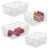 4pk iSPECLE Wire Storage Baskets