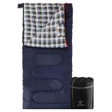 79x35in REDCAMP Cotton Flannel Sleeping Bag