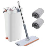 Mop & Bucket Set w/60in Handle & 2 Pads