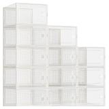 12pk Kuject Shoe Organizers, Clear Bins