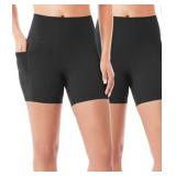2pk MED Member's Mark Women's Bike Shorts