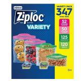 347ct Ziploc Easy Open Bags Variety Pack