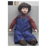 23in Raggedy Andy Porcelain Doll