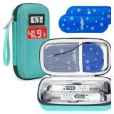 GLP-1 Travel Case w/Temp Display & Gel Ice Packs