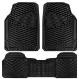 3pc CAR PASS Rubber Car Mats All Weather