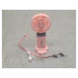 Digital Display Handheld Fan w/Stand & Lanyard
