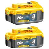 2pk Battery 8.0Ah SANIU 20v