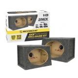 2pc Scosche Car Speaker Enclosures 6x9in