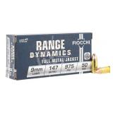 Fiocchi 9mm Luger 147gr Handgun Ammo