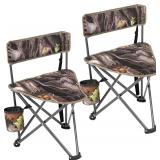 2pk REDCAMP Tripod Chairs 25x18in
