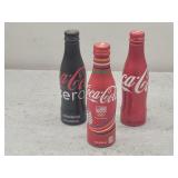 3ct Aluminum Coca-Cola Bottle 8.5oz