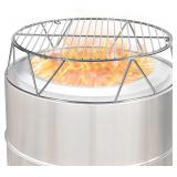 19.5in Stove Bonfire Fire Pit Kit: Grate & Stand