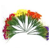 12 Bundles Artificial Flowers 13.8in