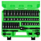 50pc Drive Impact Socket Set SAE/Metric 3/8in