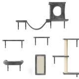 6pc NUNU LAB Cat Wall Shelves Climber Set