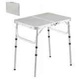 REDCAMP Adjustable Folding Table 24x16in
