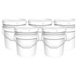 5pk MKS Plastics 5gal Bucket with Airtight Lid