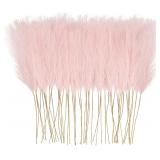 50pcs Pink Faux Pampas Grass 21.6in