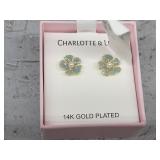 14K Gold Plated Charlotte & Lexi Earings