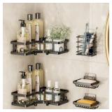 5pc Couradric Corner Shower Caddy Set
