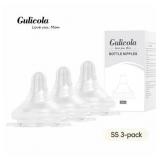 3pc Natural Flow Baby Bottle Nipple