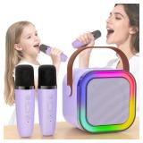 Haomuren Mini Karaoke Machine w/2 Mics