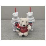3pc Coca-Cola Polar Bear Memorabilia
