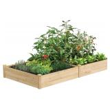 Greenes Cedar Raised Garden Bed 4x8x10.5ft