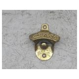 Vintage Brass Coca-Cola Bottle Opener 3x2.5in
