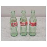 3ct Coca-Cola Christmas 2000 Edition Bottles 8oz