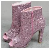 Size 7.5 Allegra K Open Toe Heels