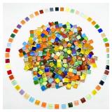 1.1lb Crystal Mosaic Tiles 0.4x0.4in Colorful