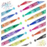 8ct Glitter Marker Pens 16 Colors