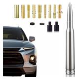 Chrome 50 Cal Car Bullet Antenna for GMC/Chevy