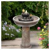 32' G-LEAF Outdoor Bird Bath Fountain wLED