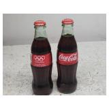 2012 London Olympic Coke Glass Bottles 2pc