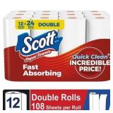 12 Rolls Scott Paper Towels