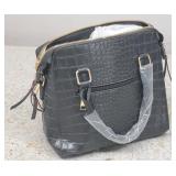 Synthetic Crocodile Pattern Bag 9x10in