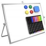 Double-Sided Dry Erase Whiteboard 16x12in