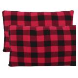 2pc REDCAMP Small Camping Pillow w/Cover 20x12in