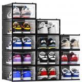 12pk Shoe Storage Bins Organizer